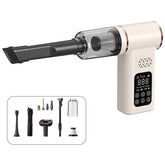 2-in-1 Lighting Charging Car Vacuum Cleaner And Air Pump