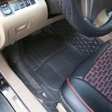 1Set Automotive Floor Mats With Front And Rear PVC Rubber Floor Mats Heavy Duty Drive Vehicle Car Mats With Trimmable Design Fit Most Cars SUVs Trucks