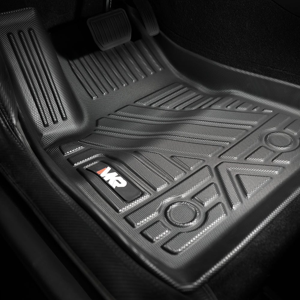 Odorless TPE Floor Mat For Tesla Model 3 2023-2025 6 PCS Waterproof Duty-Proof Fully Surrounded Floor Liner Protection Foot Pad