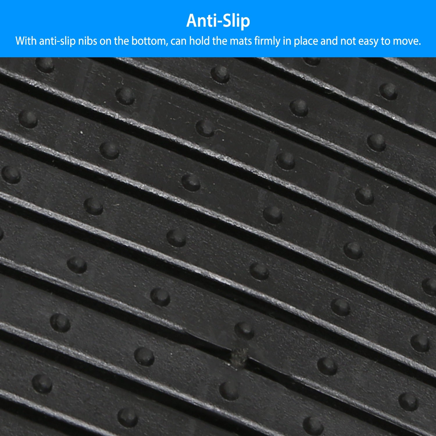 1Set Automotive Floor Mats With Front And Rear PVC Rubber Floor Mats Heavy Duty Drive Vehicle Car Mats With Trimmable Design Fit Most Cars SUVs Trucks