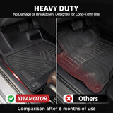 Floor Mats Fit For 2018-2023 Mazda CX-5, TPE All Weather Custom Fit Floor Liners For Mazda CX5, 1st & 2nd Row Car Mats Accessories, Black