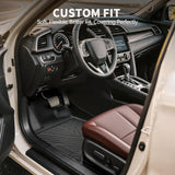 Floor Mats Fit For 2018-2023 Mazda CX-5, TPE All Weather Custom Fit Floor Liners For Mazda CX5, 1st & 2nd Row Car Mats Accessories, Black